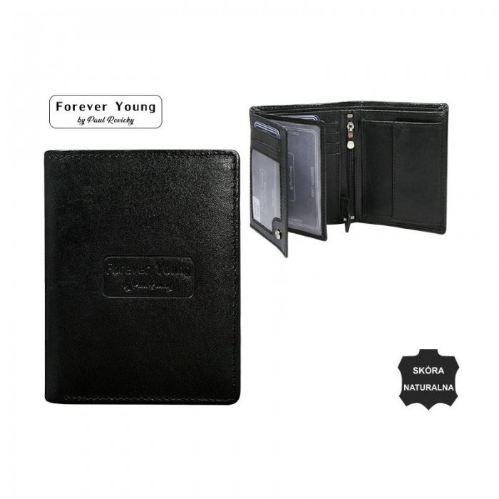 Portofel barbati din piele naturala Forever Young PORM585 Negru [3]