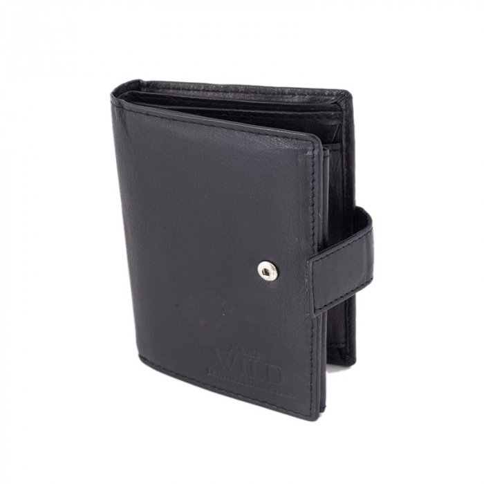 Portofel barbati din piele naturala PORMG057 Negru, cu RFID [3]