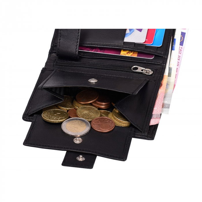 Portofel barbati din piele naturala PORMG057 Negru, cu RFID [9]