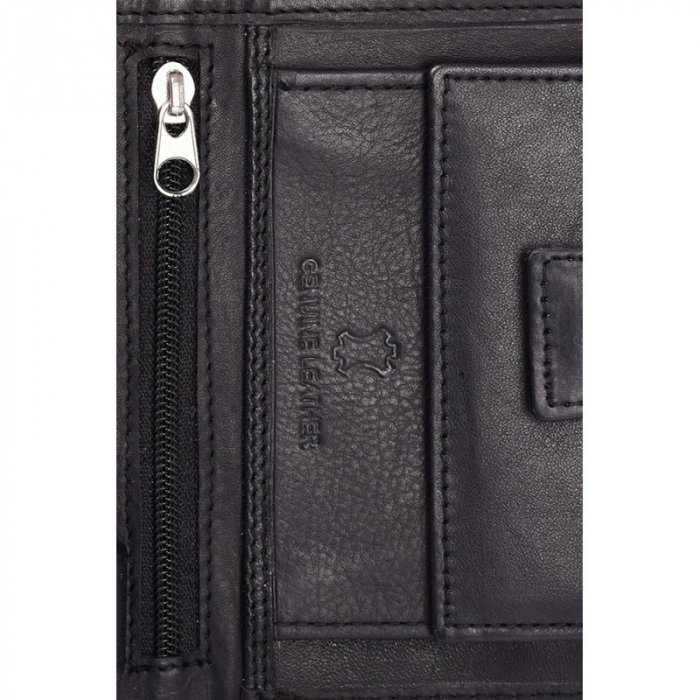 Portofel barbati din piele naturala PORMG057 Negru, cu RFID [10]