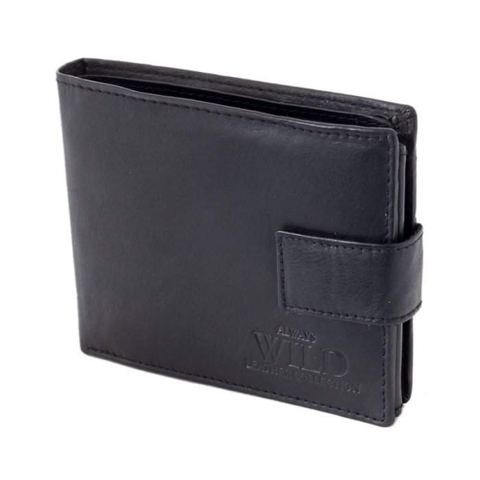 Portofel barbati din piele naturala PORMG058 Negru, cu RFID [1]