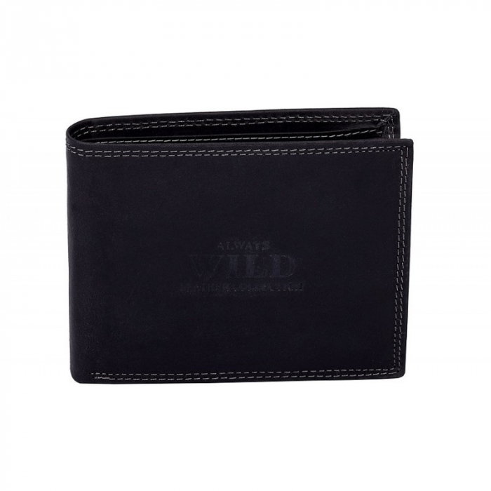 Portofel barbati din piele naturala PORMG059 Negru, cu RFID [1]