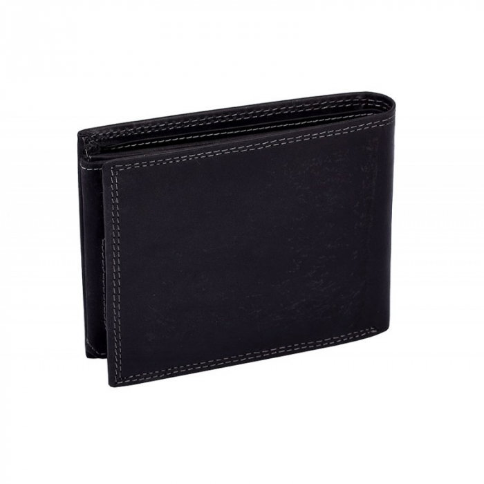 Portofel barbati din piele naturala PORMG059 Negru, cu RFID [3]