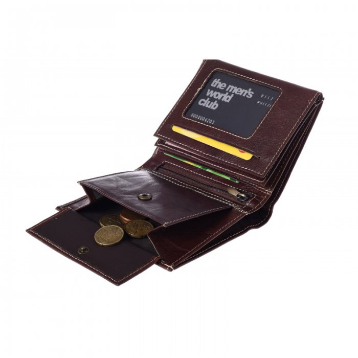 Portofel barbati din piele naturala Wild PORM561 Maron [5]