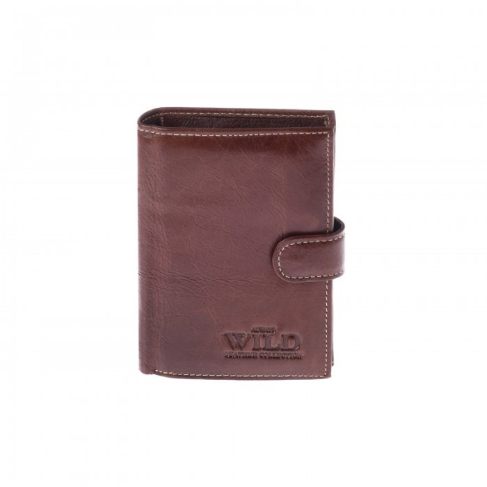 Portofel barbati din piele naturala Wild PORM563 Maron [1]
