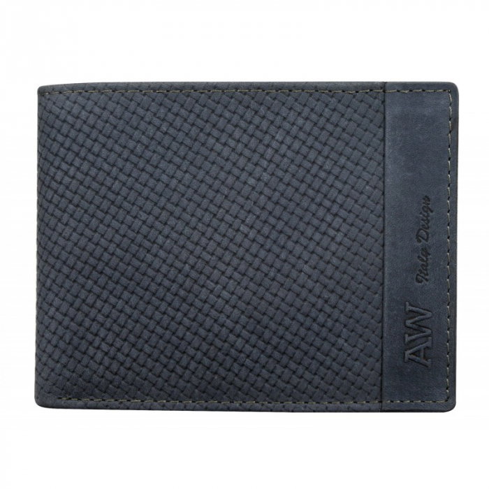 Portofel barbati din piele naturala Wild PORMG045 Albastru [1]