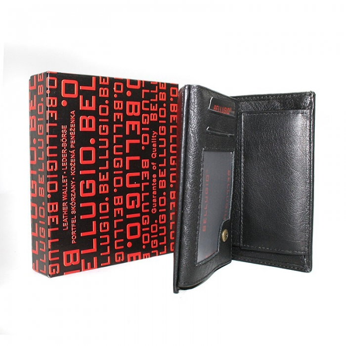 Portofel barbati piele naturala Bellugio PORM24 Negru [5]