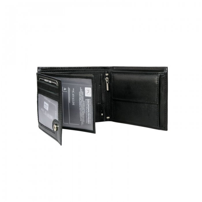 Portofel barbati piele naturala Cavaldi PORM200 Negru [2]