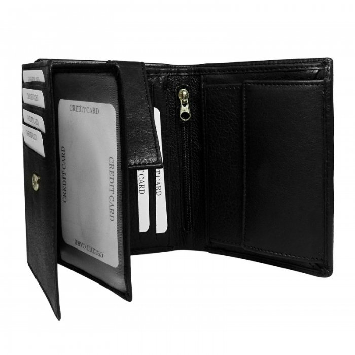 Portofel barbati piele naturala Cavaldi PORM77 Negru [2]