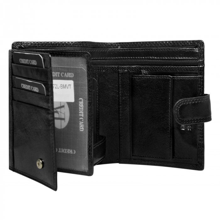 Portofel barbati de lux din piele naturala PORMG038 Negru [2]