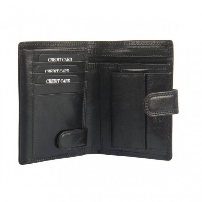 Portofel barbati de lux din piele naturala PORMG038 Negru [6]