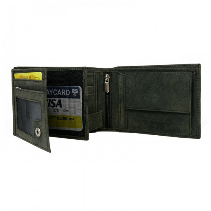 Portofel barbati piele naturala Wild PORM207 Negru [2]