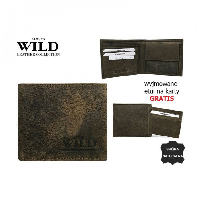 Portofel barbati piele naturala Wild PORM54 Maron [6]