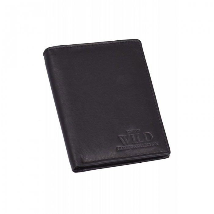Portofel barbati piele naturala Wild PORM55 Negru [1]