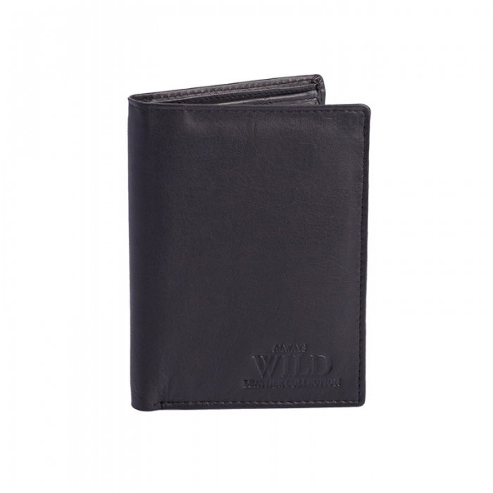 Portofel barbati piele naturala Wild PORM55 Negru [8]