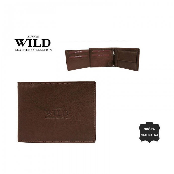 Portofel barbati piele naturala Wild PORM56 Maron [5]