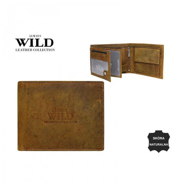 Portofel barbati piele naturala Wild PORM65 Maron [3]