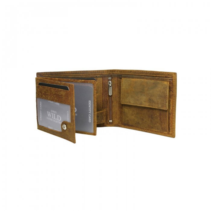 Portofel barbati piele naturala Wild PORM65 Maron [2]