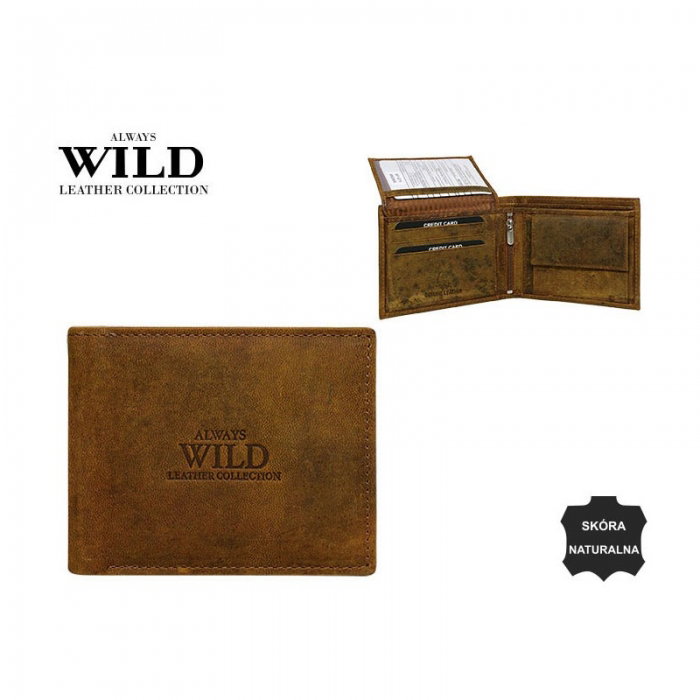 Portofel barbati piele naturala Wild PORM66 Maron [3]