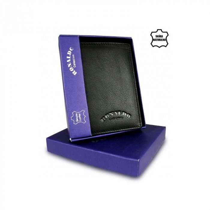 Portofel barbati, PORMG017, piele naturala, Negru, cu RFID [9]