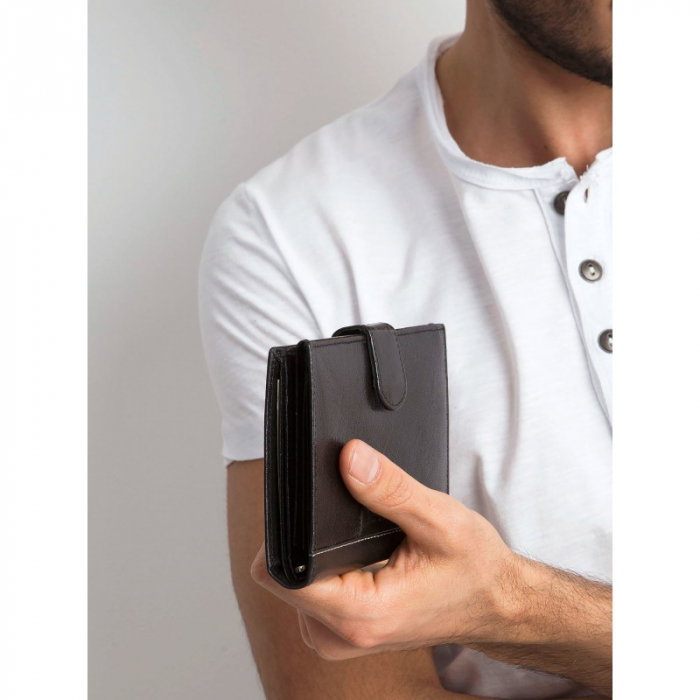 Portofel barbati, PORMG011, piele naturala, Negru [10]