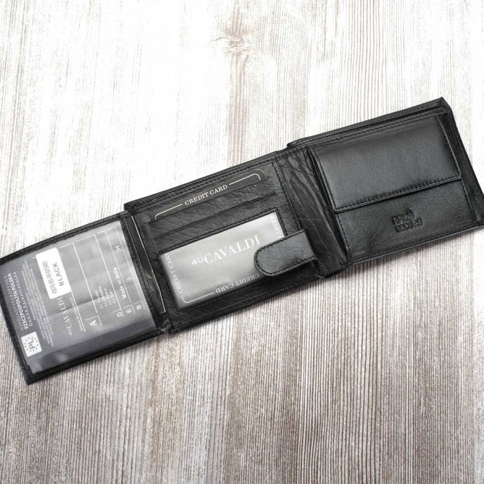 Portofel barbati, PORMG021, piele naturala, Negru, cu RFID [4]