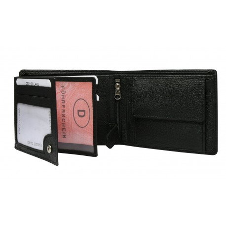 Portofel barbati, PORMG013, piele naturala, Negru, cu RFID [2]