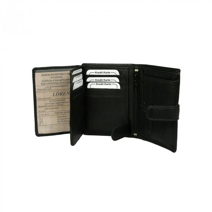 Portofel barbati, PORMG019, piele naturala, Negru, cu RFID [4]