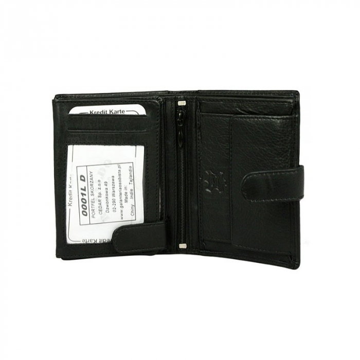 Portofel barbati, PORMG019, piele naturala, Negru, cu RFID [5]
