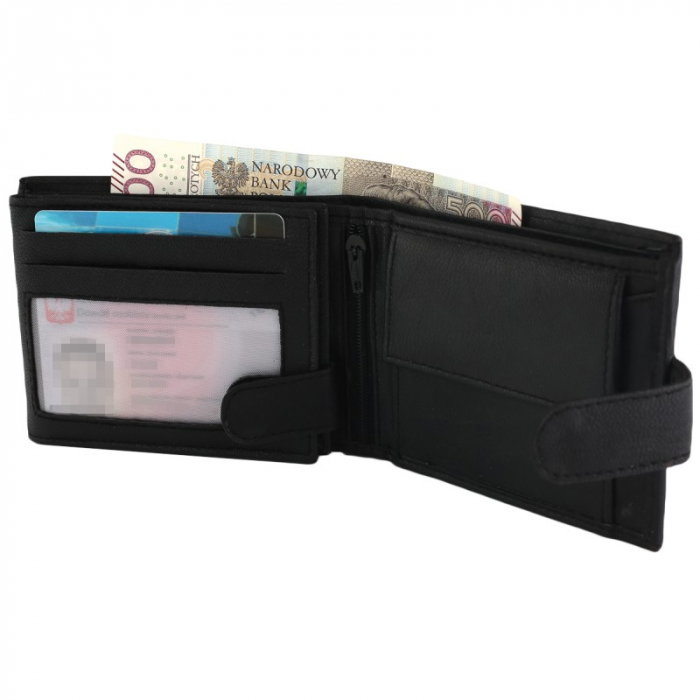 Portofel barbati, PORMG023, piele naturala, Negru, cu RFID [9]
