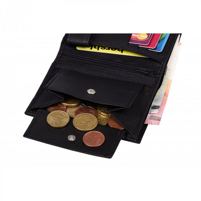 Portofel barbati, PORMG061, piele naturala, Negru, cu RFID [6]