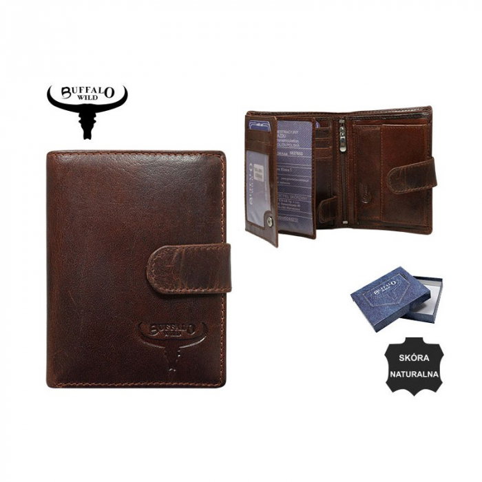 Portofel barbati, PORMG041, piele naturala, maron coniac, cu RFID [9]