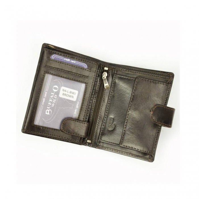 Portofel barbati, PORMG040, piele naturala, maron, cu RFID [4]