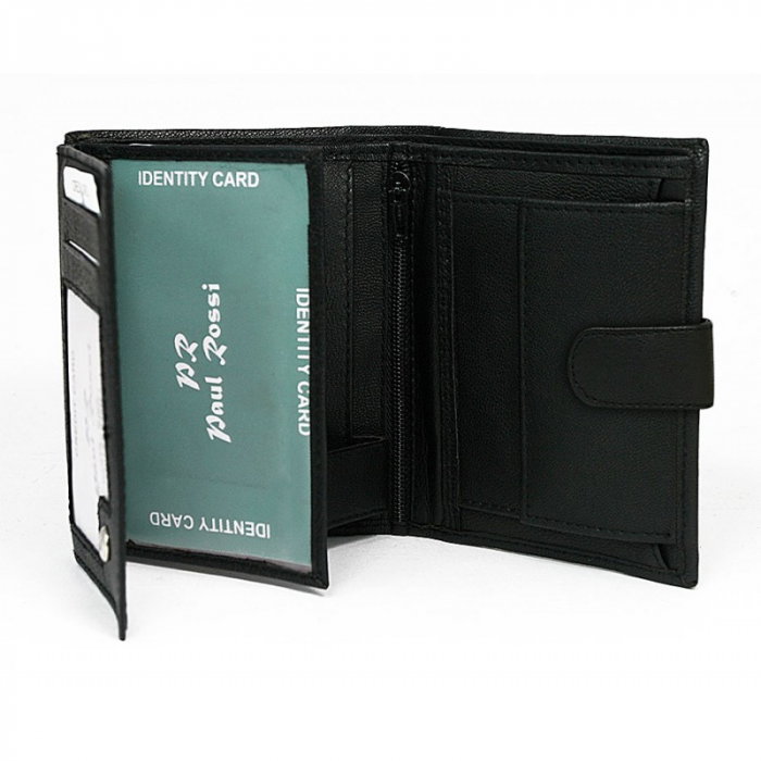 Portofel barbati, PORMG060, piele naturala, Negru, cu RFID [11]