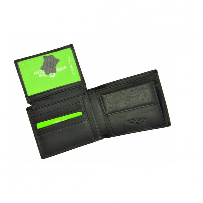 Portofel barbati PORMGP9 Negru, Piele naturala [8]