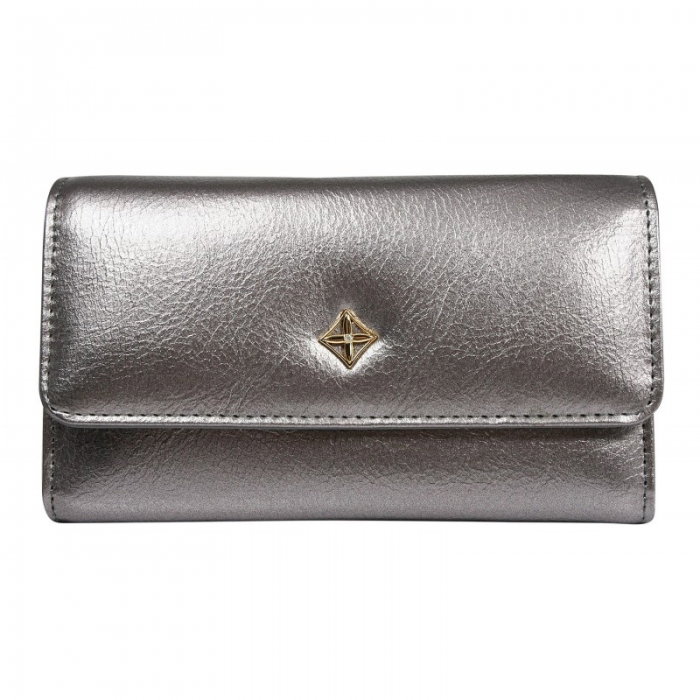 Portofel dama din piele ecologica Milano Design PORT537 Argintiu [1]