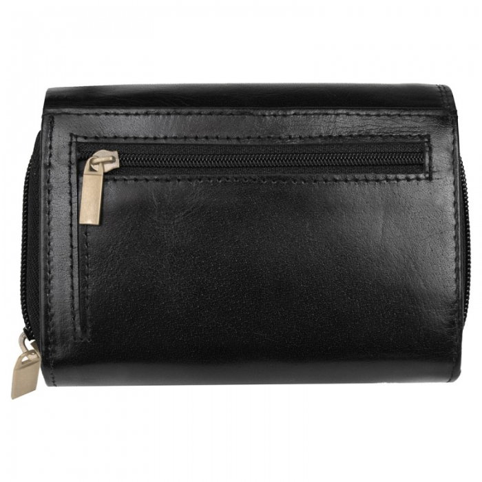 Portofel dama din piele naturala Bellugio PORT555 Negru [3]
