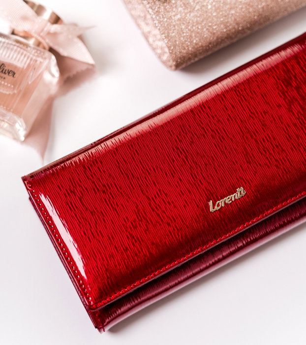 Portofel dama din piele naturala PORTG504, Rosu, Lorenti, RFID [5]