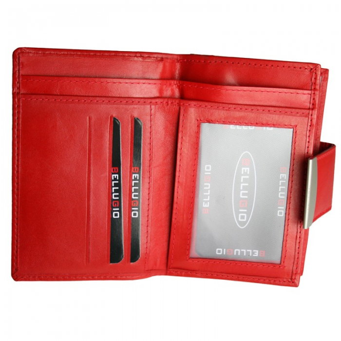 Portofel dama piele naturala Bellugio PORT201 Rosu [3]