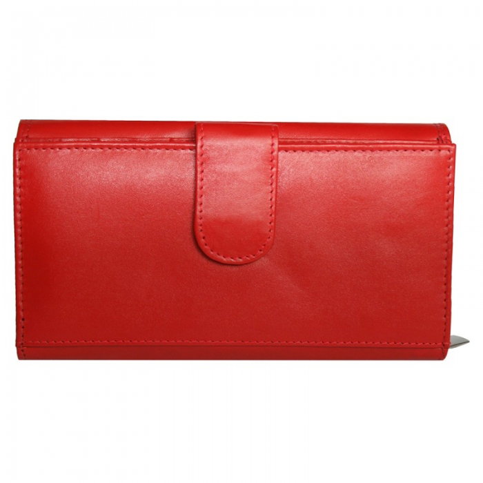 Portofel dama piele naturala Bellugio PORT538 Rosu si Negru [2]