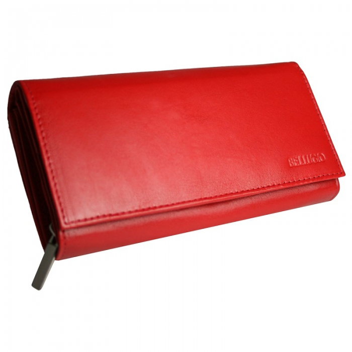 Portofel dama piele naturala Bellugio PORT208 Rosu [1]