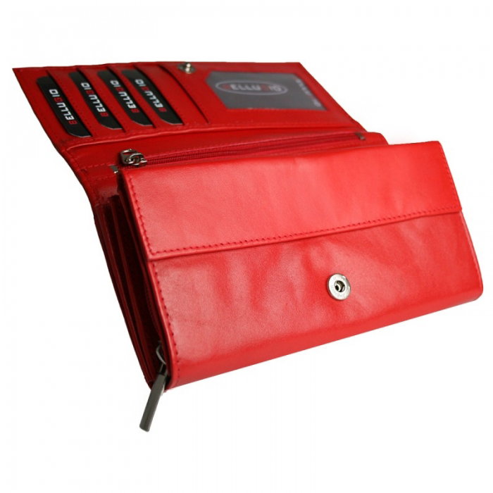 Portofel dama piele naturala Bellugio PORT208 Rosu [2]