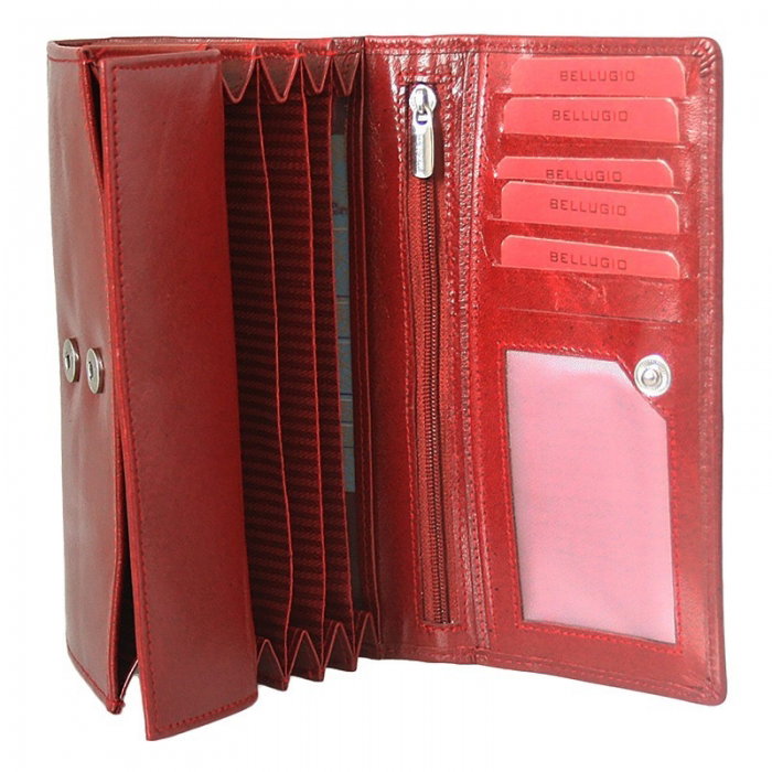 Portofel dama piele naturala Bellugio PORT215 Negru [4]