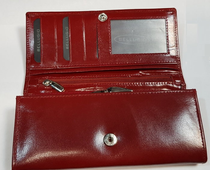 Portofel dama piele naturala Bellugio PORT222 Rosu [2]