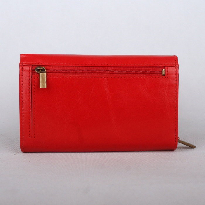 Portofel dama piele naturala Bellugio PORT501 Rosu [2]