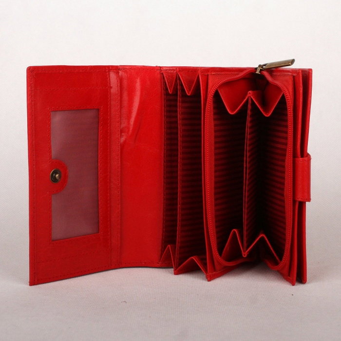 Portofel dama piele naturala Bellugio PORT501 Rosu [3]