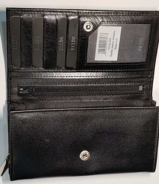 Portofel dama piele naturala Ellini PORT202 Negru [3]