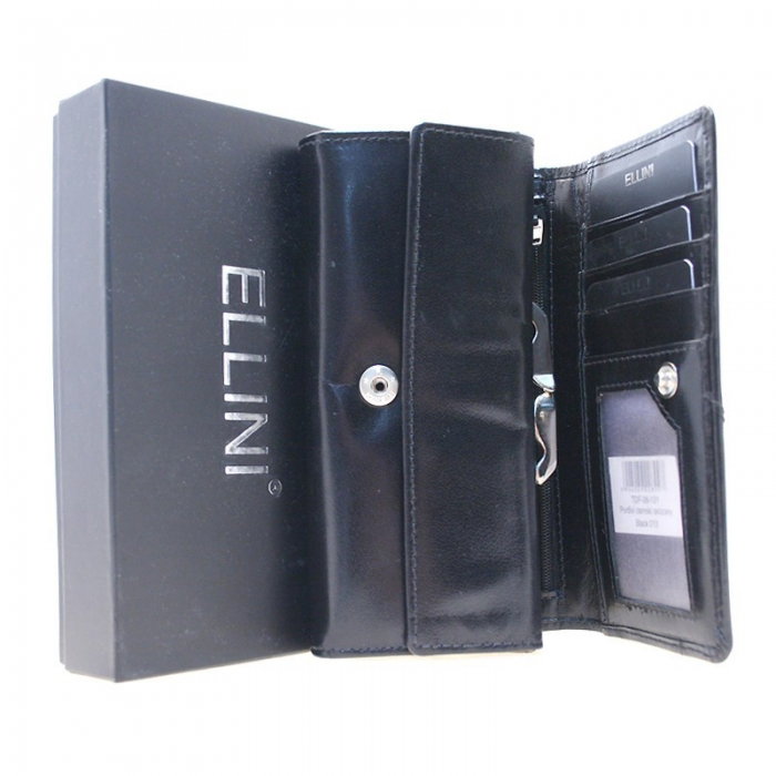 Portofel dama piele naturala Ellini PORT224 Negru [2]