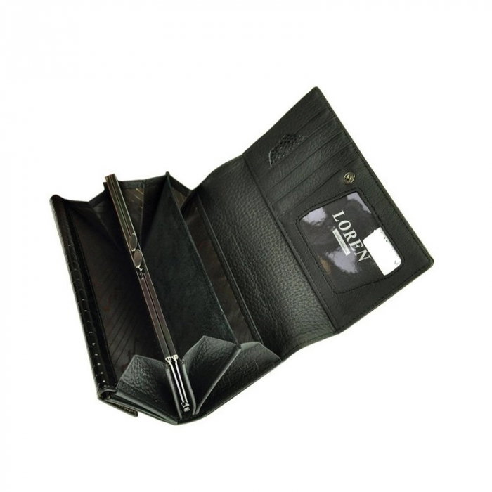 Portofel dama piele naturala Loren PORTG418 Negru [4]