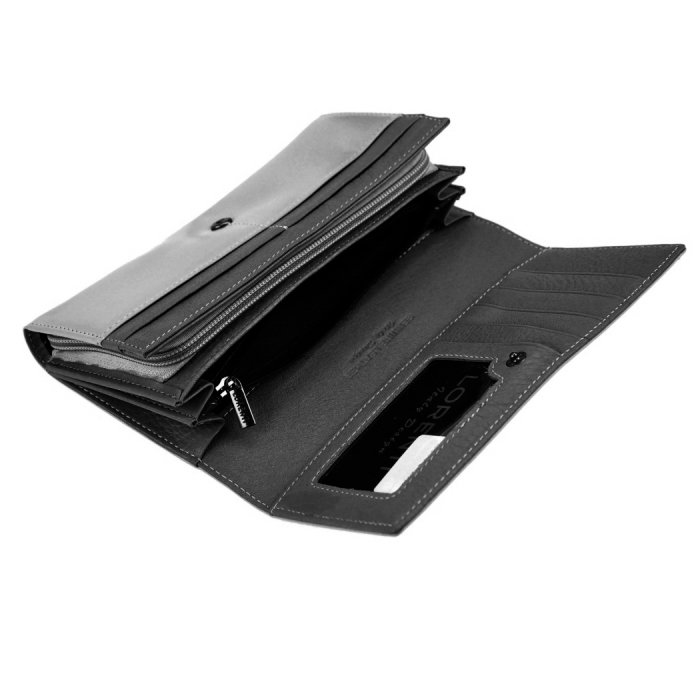 Portofel  dama piele naturala Lorenti negru [5]